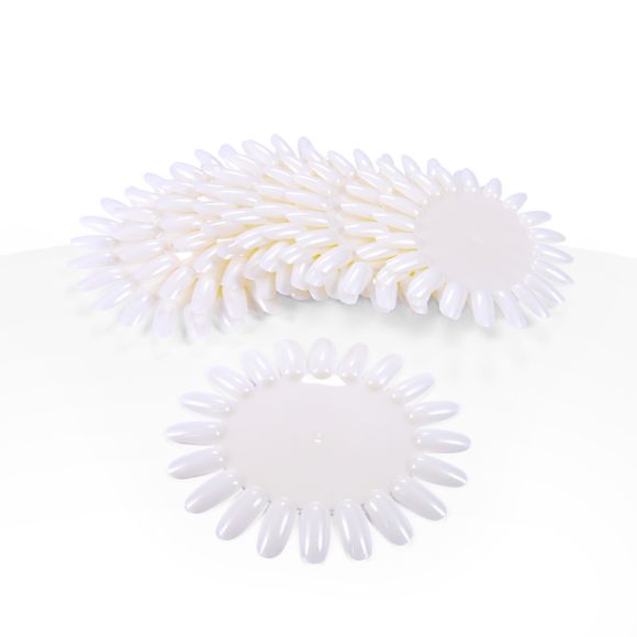 set de 5 cartas de colores de esmaltes de uñas ovalados