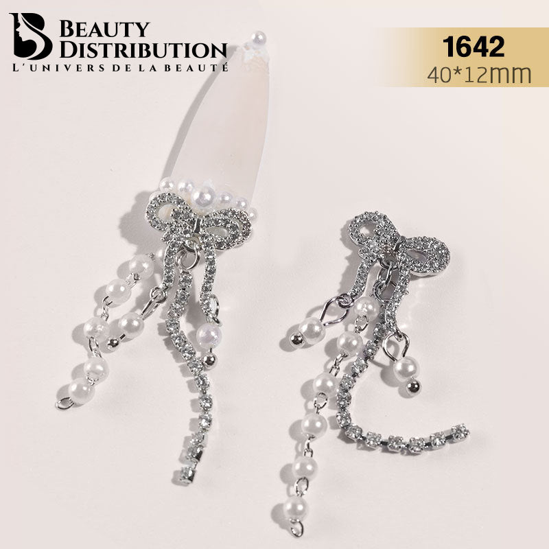 3 Bijoux pour ongles à strass 1642