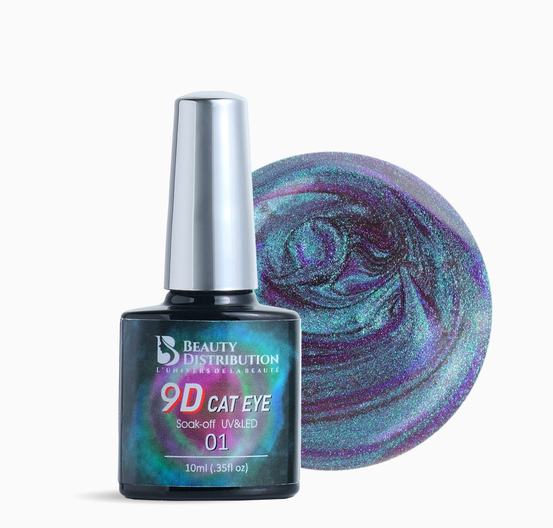Vernis Semi-Permanent 9D Cat Eye – 01 Aurora Borealis