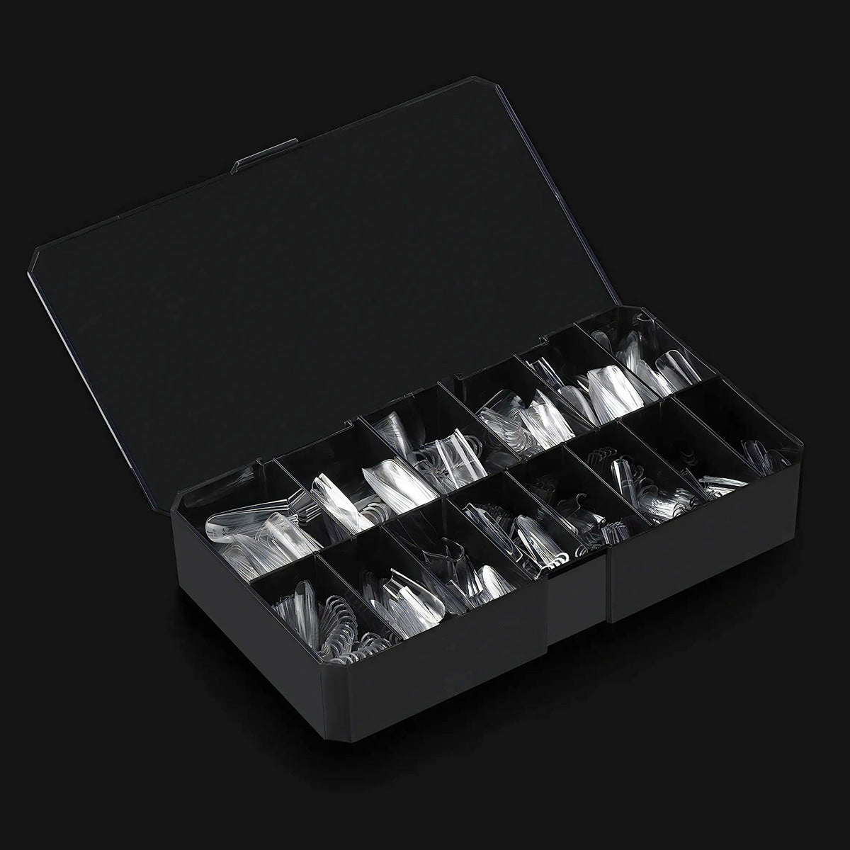 Capsules Prémium Ongles Gel Carrées Long Courbure Prononcée - Kit Pro 600 pcs | Pose Américaine