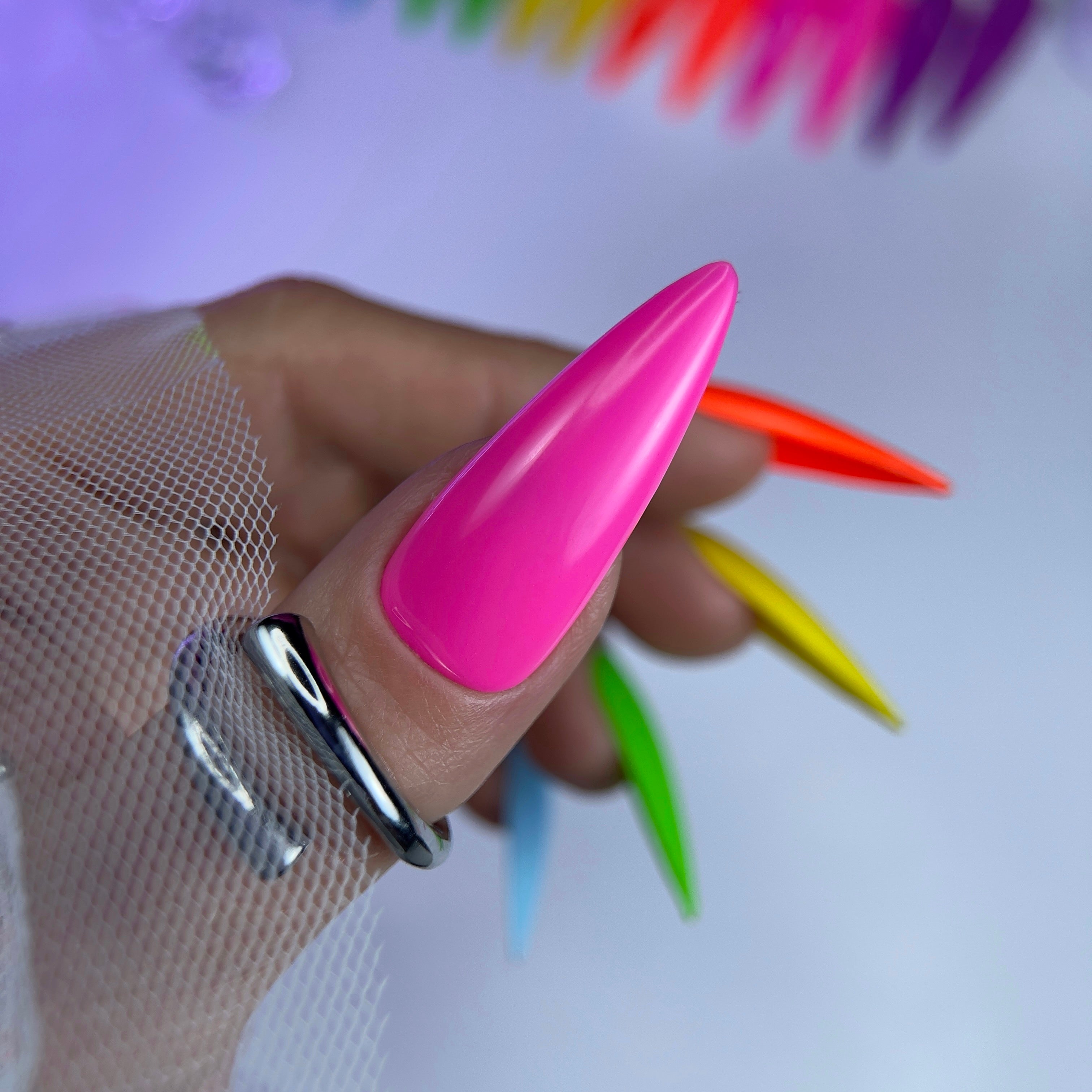 Esmalte en gel Silver Rose Neon 10