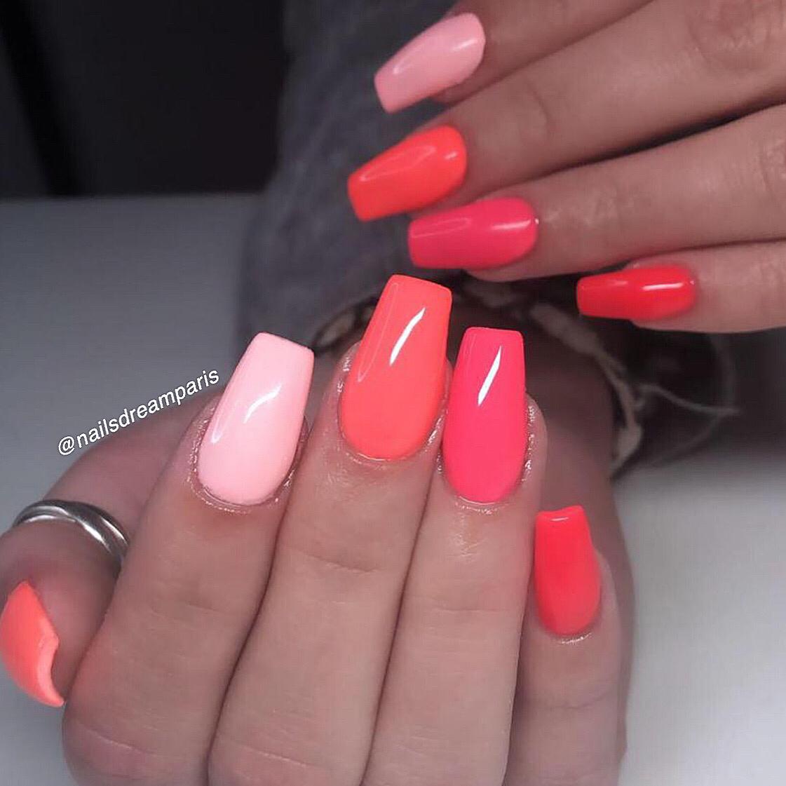 Gel Polish Coral Peach A011