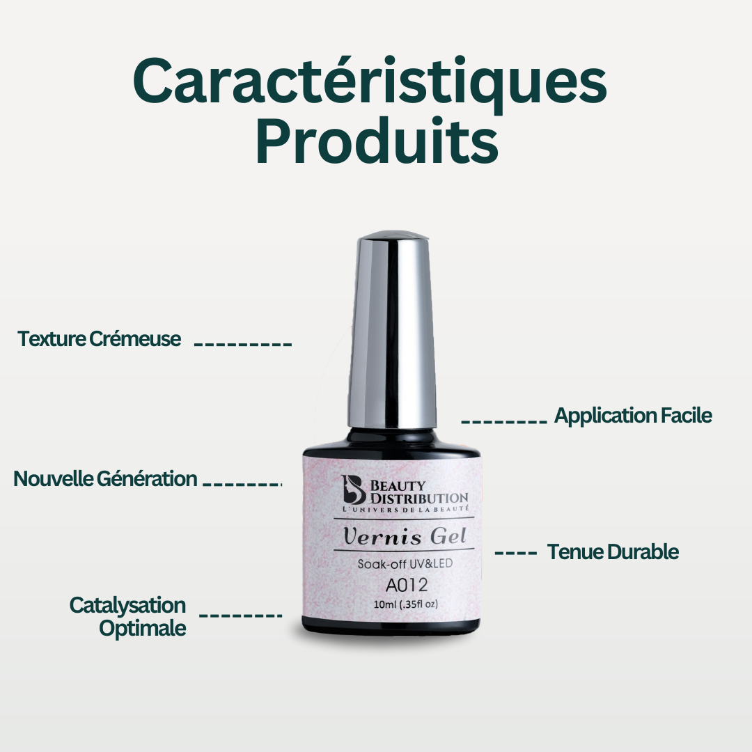 Gel Polish Coral glitz A012