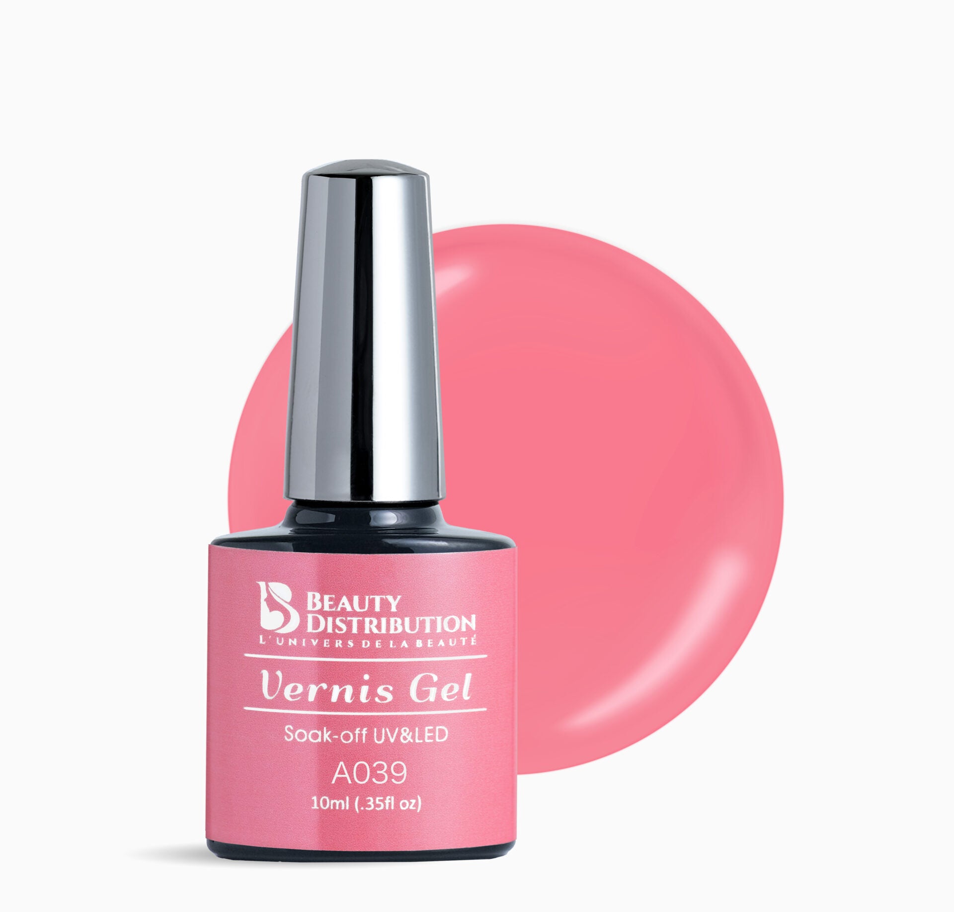 Vernis semi-permanent A039 Rose Bonbon