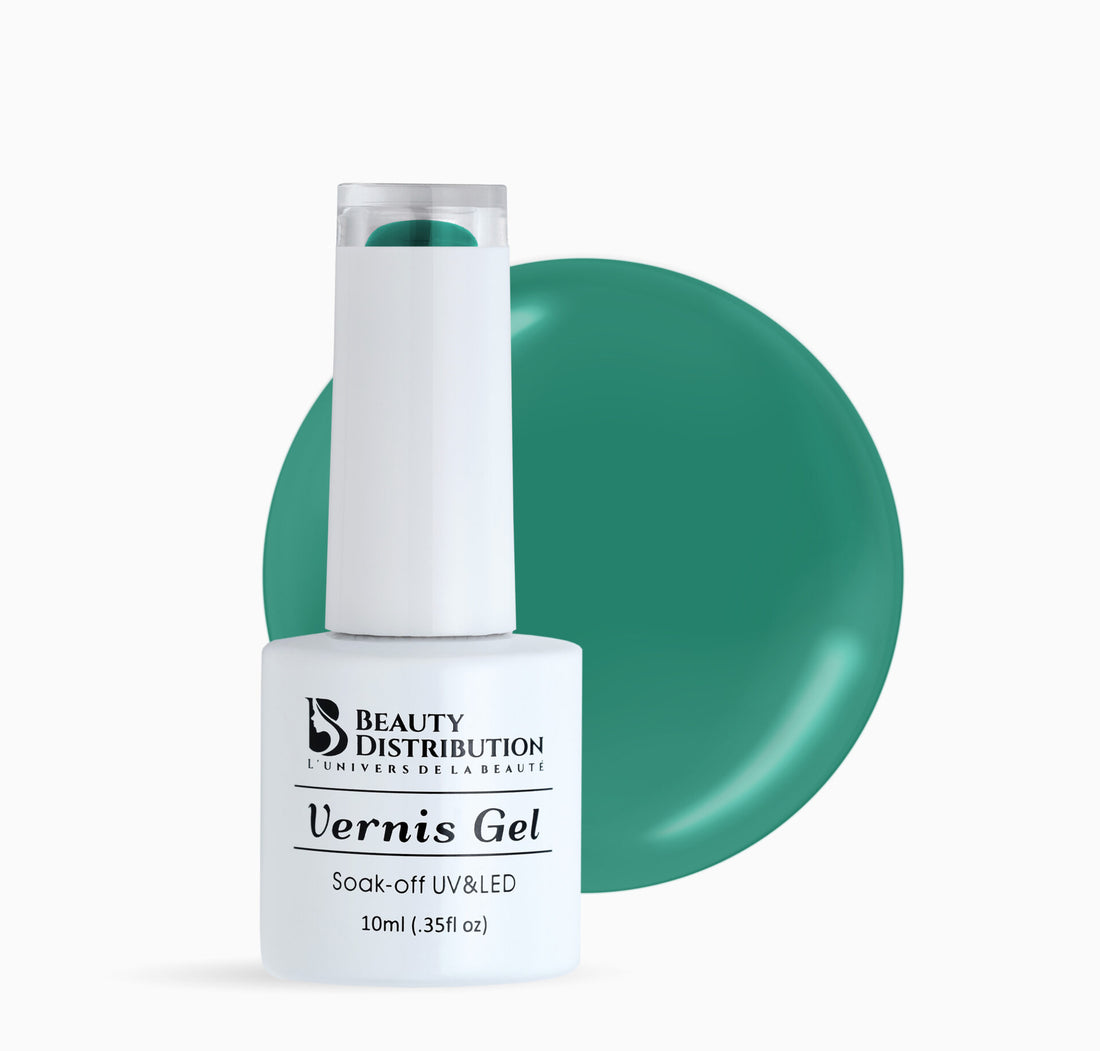 Vernis Semi-Permanent UV/LED A077 Vert Pétrole Beauty Distribution