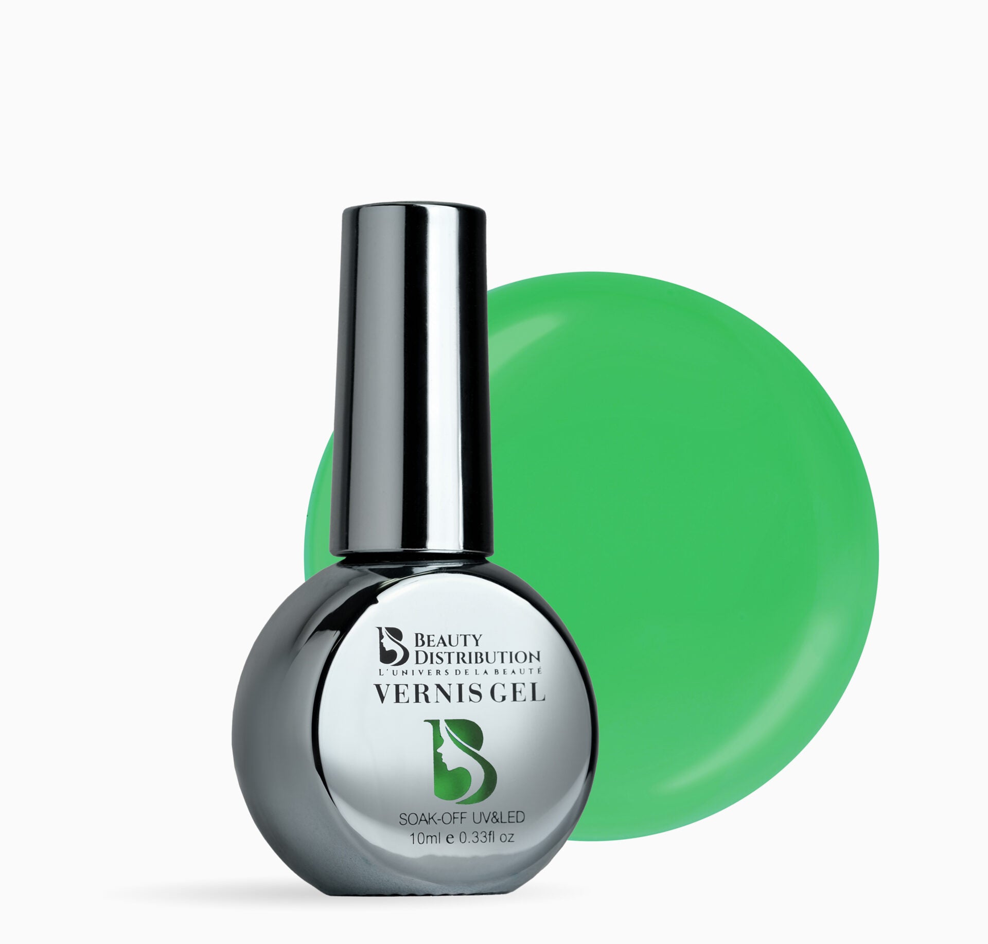 Esmalte en gel Plata Verde Pop A078