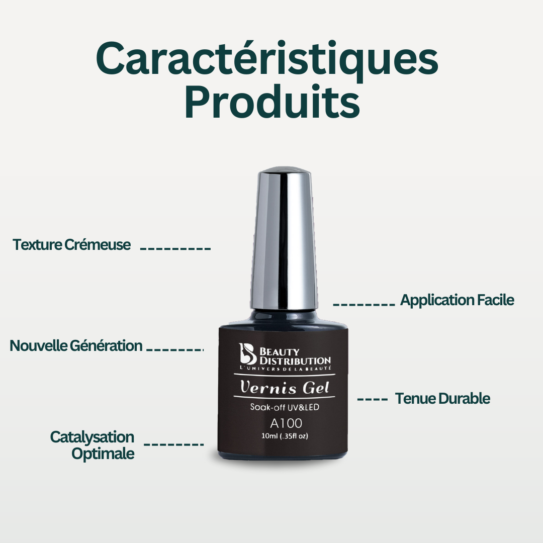 Gel Polish Prune Noir A100