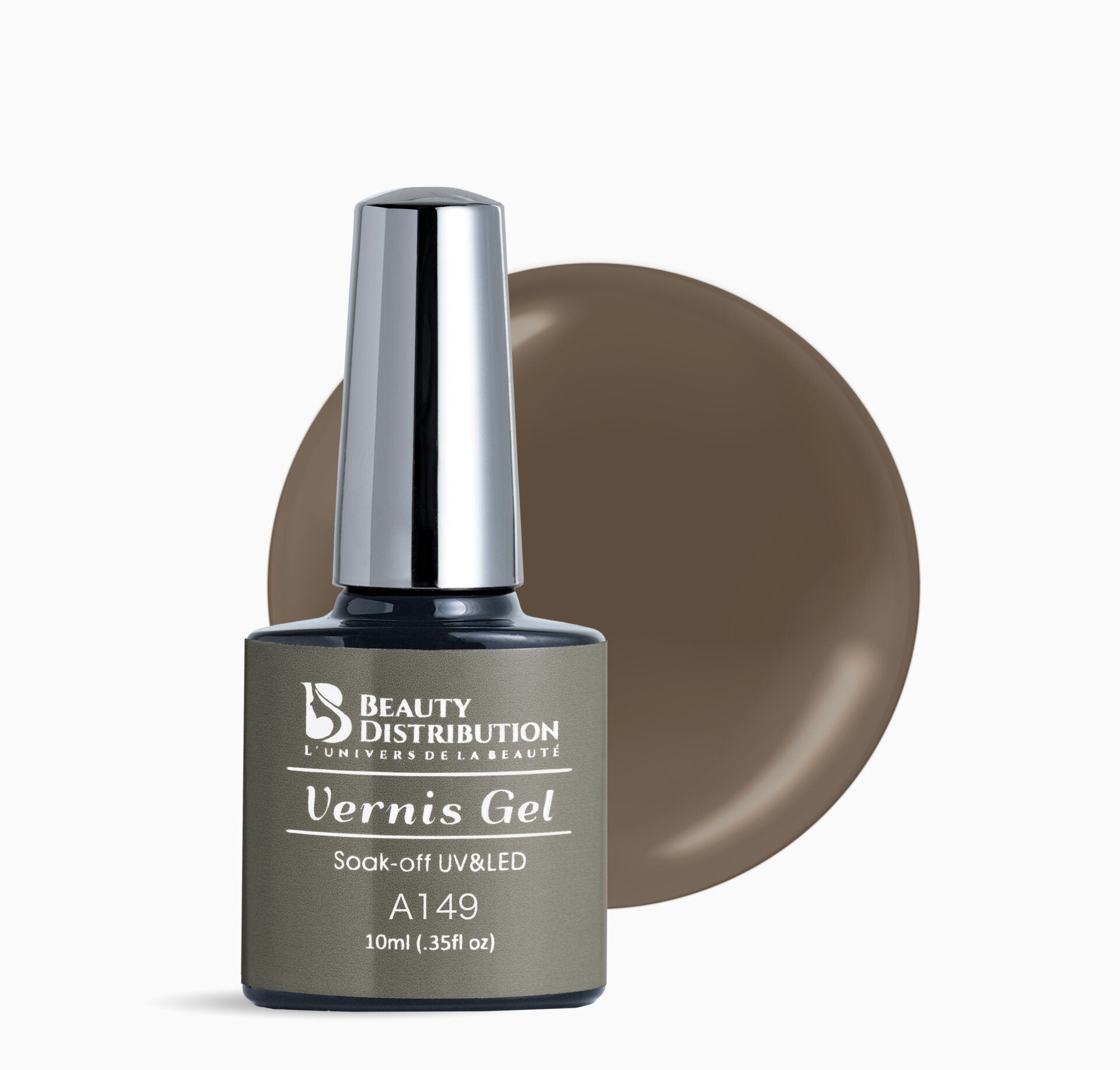 Vernis Semi-Permanent Beauty Distribution A149 Taupe Élégance - 10ml
