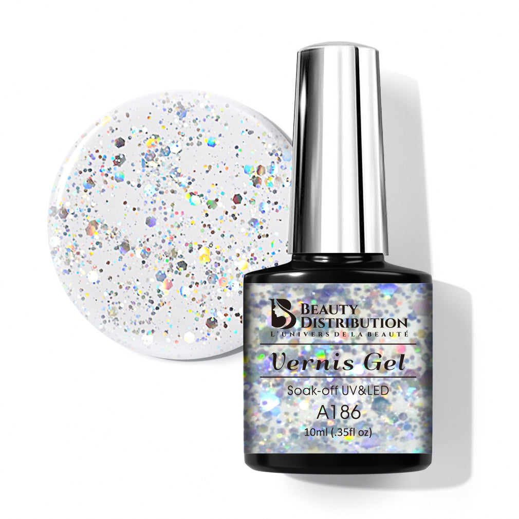 Vernis Semi-Permanent A186 – Fiesta Glitz : L&