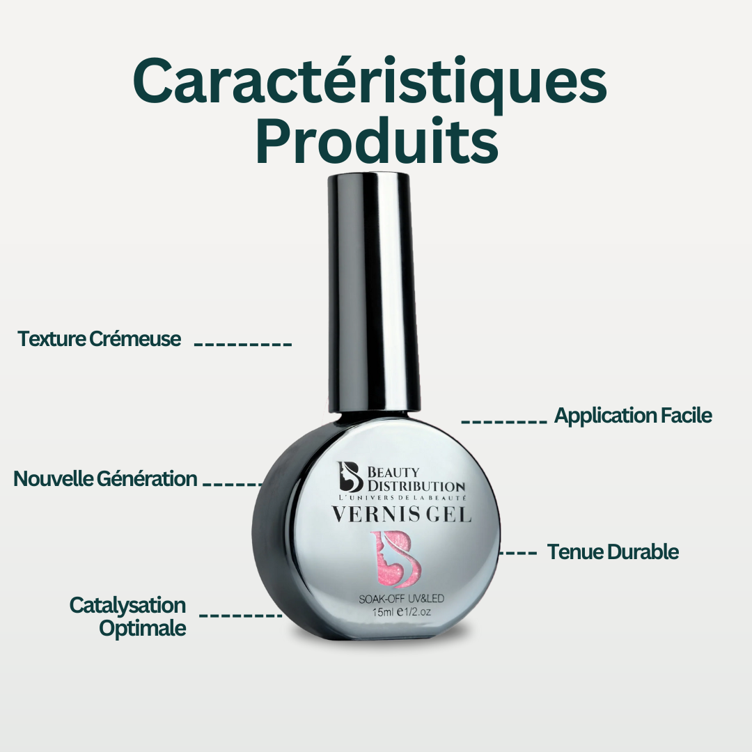 Gel Polish Glitter pink A198