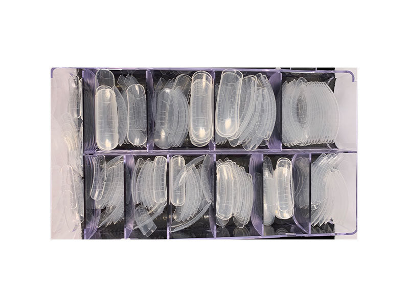 Lot de 240 pièces de Acrylic-Nail-Tips-Clear en 12 tailles