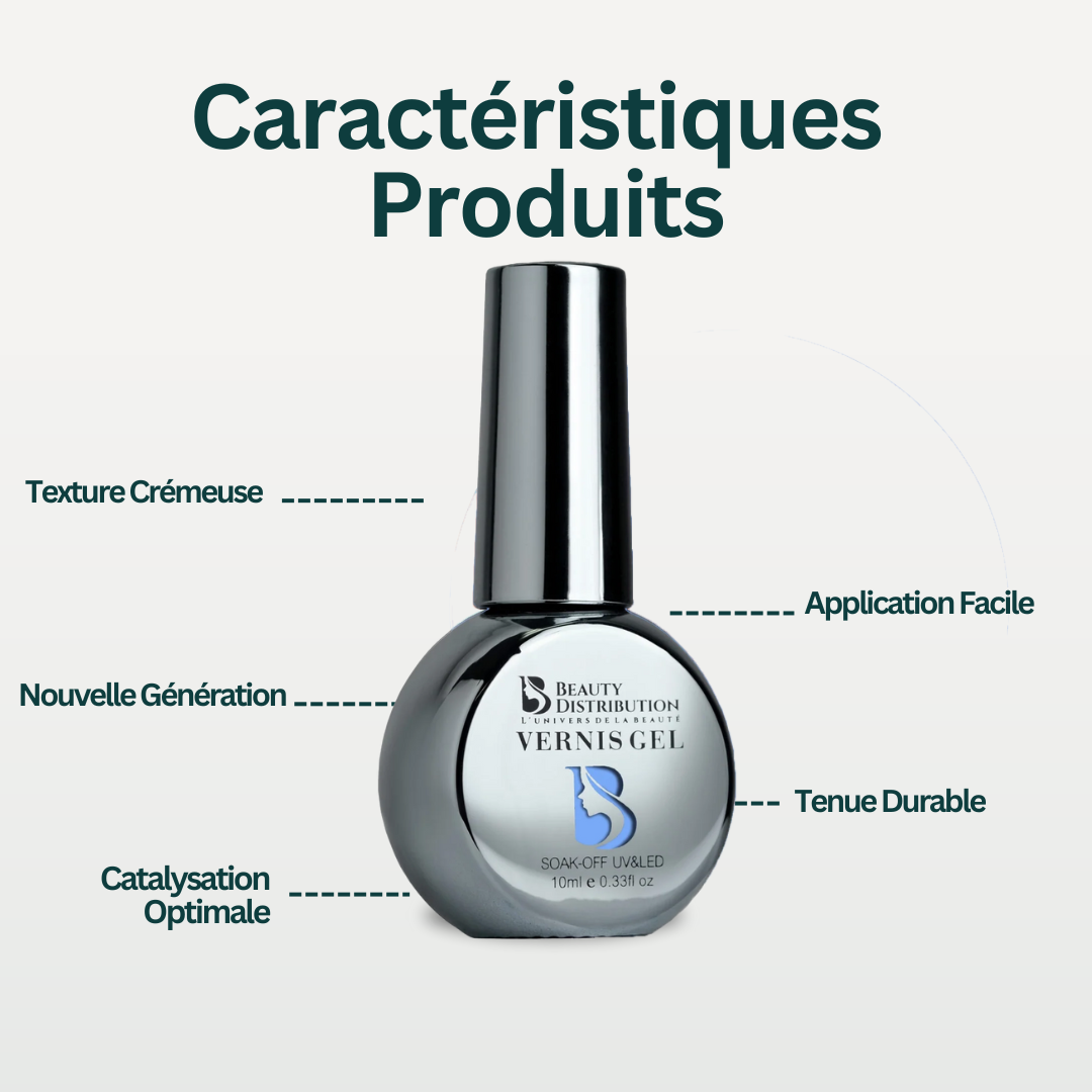 Esmalte en gel Plata Azul escape B080