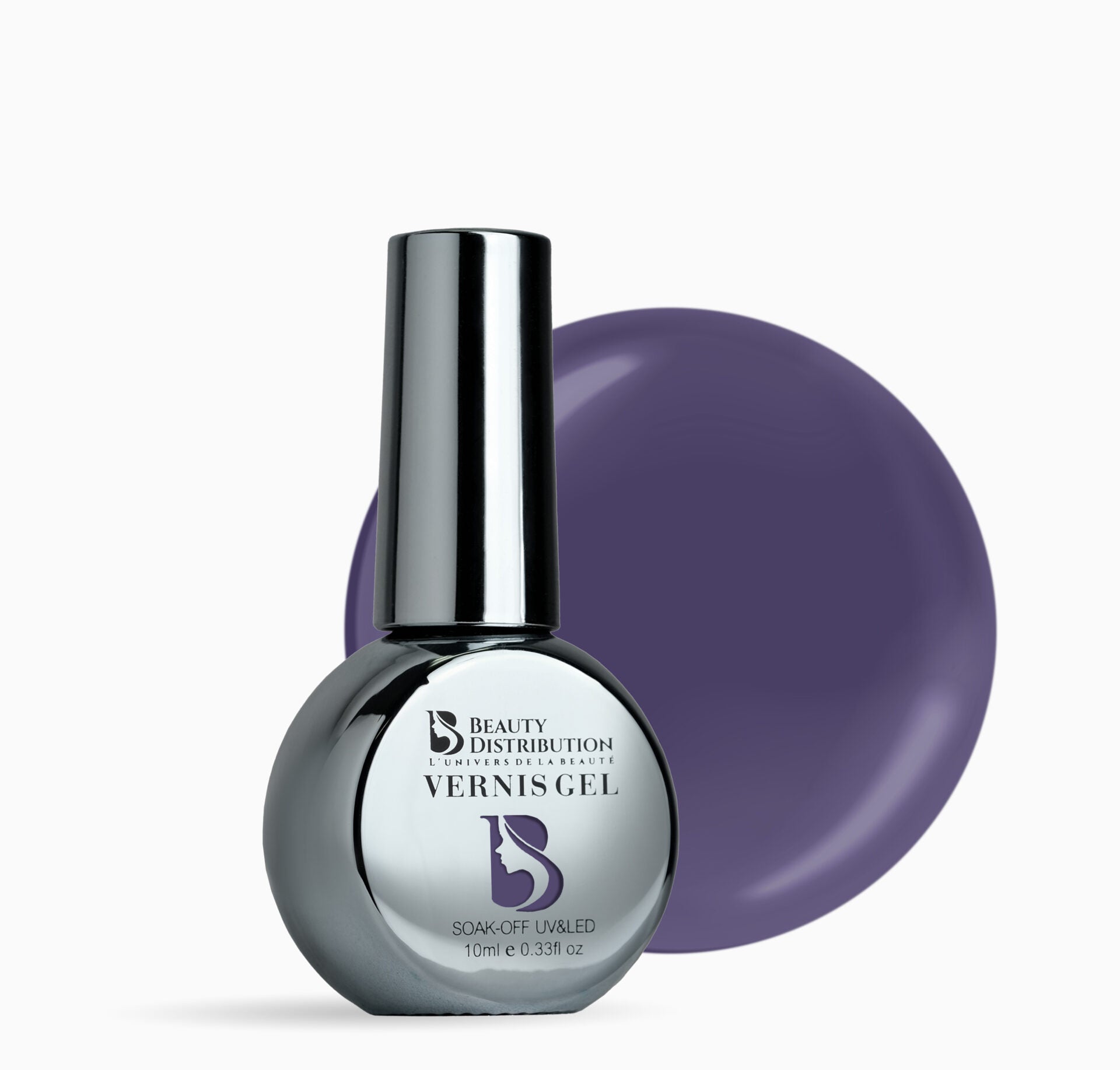 Vernis Semi-Permanent B318 Aubergine Profond 10ml