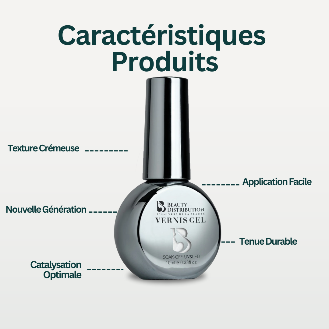 Esmalte en gel de plata nacarada divina B445