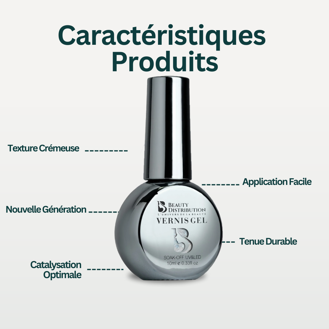 Gel Polish Holographic Snow B581