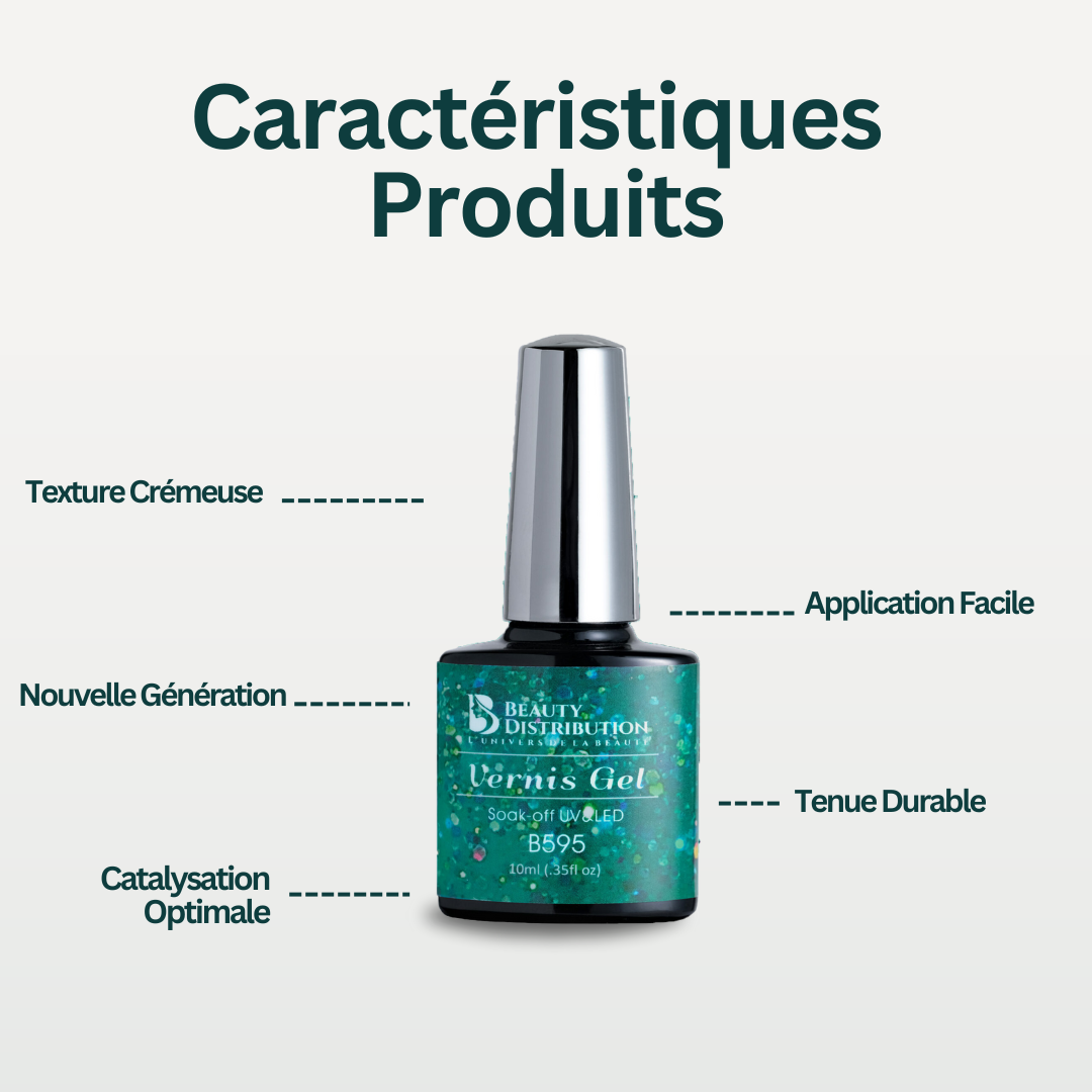 Gel Polish Vert Emeraude B595