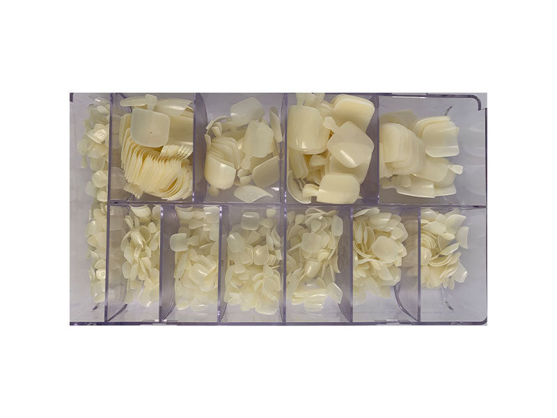 Capsules Gummy tips pour les pieds 600 pcs - 6 tailles