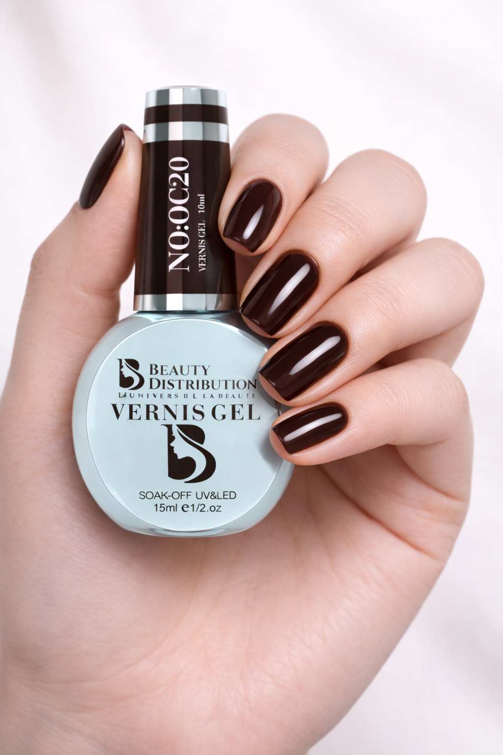 Vernis Semi-Permanent OC20 Chocolat Intense (10ml) – UV/LED