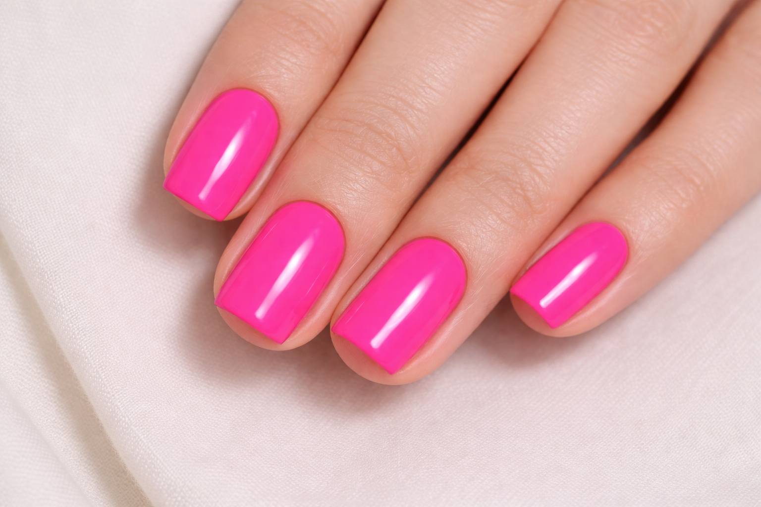 Vernis Semi-Permanent B024 Rose Fuchsia Néon & Magenta Vif – UV/LED (10ml)