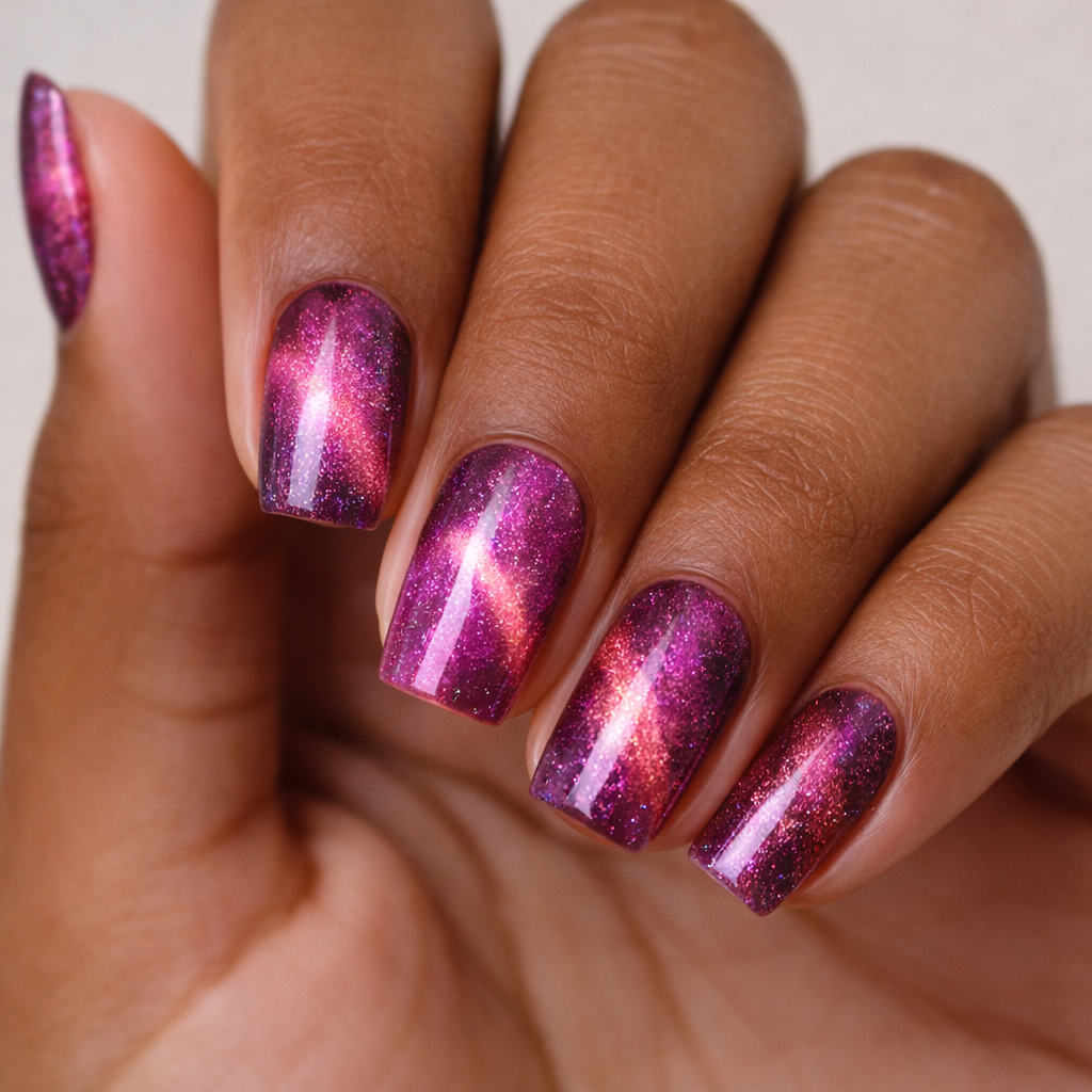 Gel Polish 9D Cat eye Aurora Violet 3