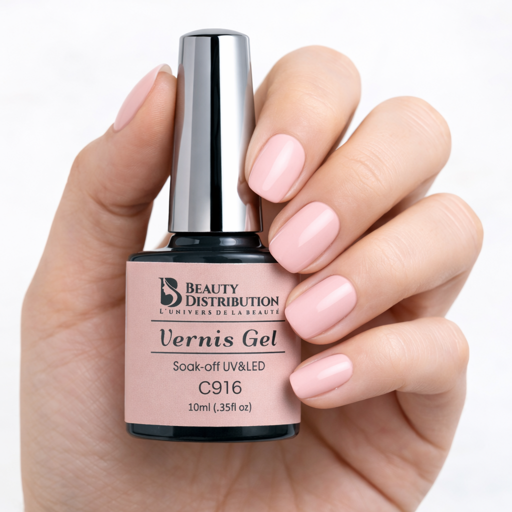 Vernis Semi-Permanent C916 – Rose Dragée Intemporel