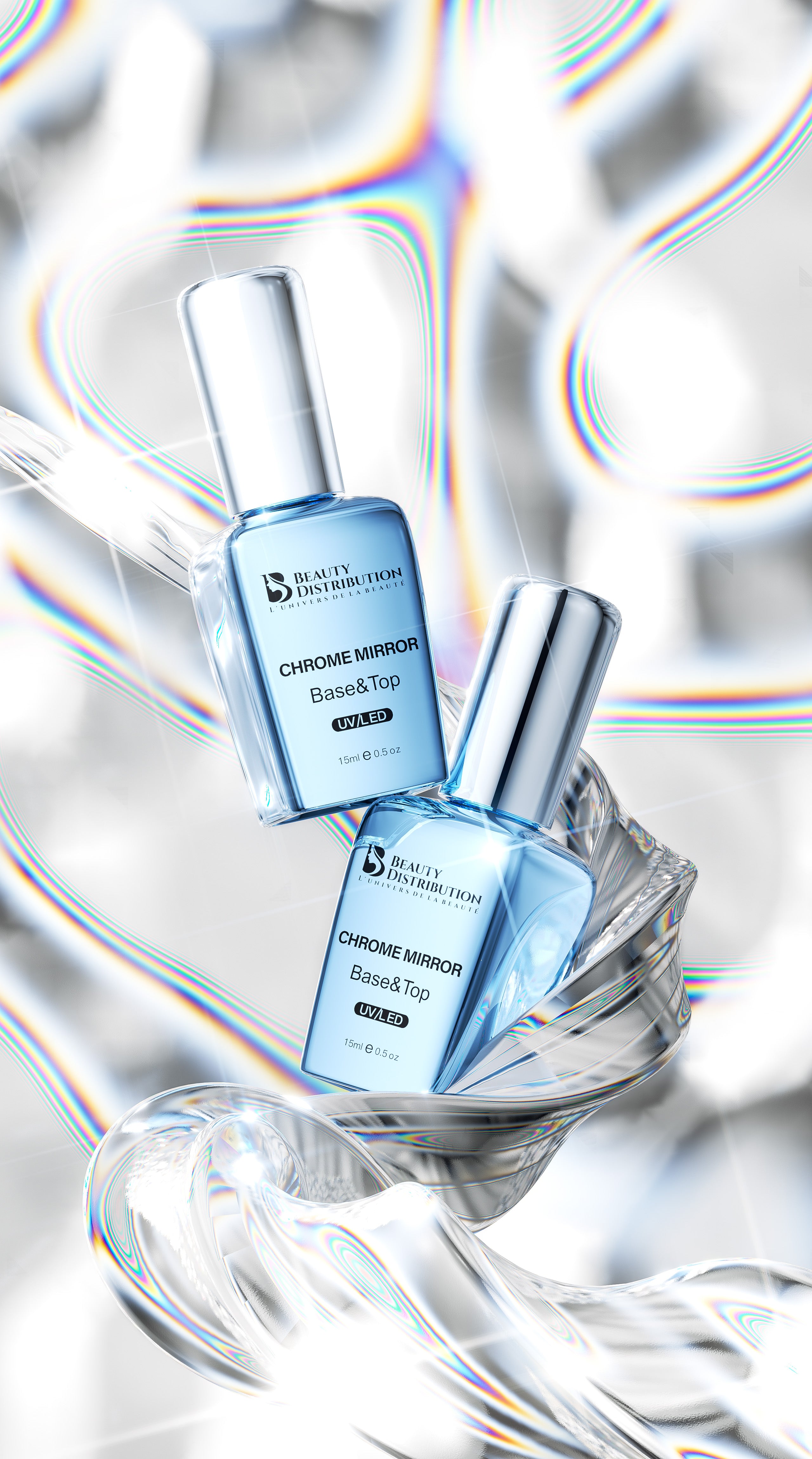 Chrome Mirror Base & Top