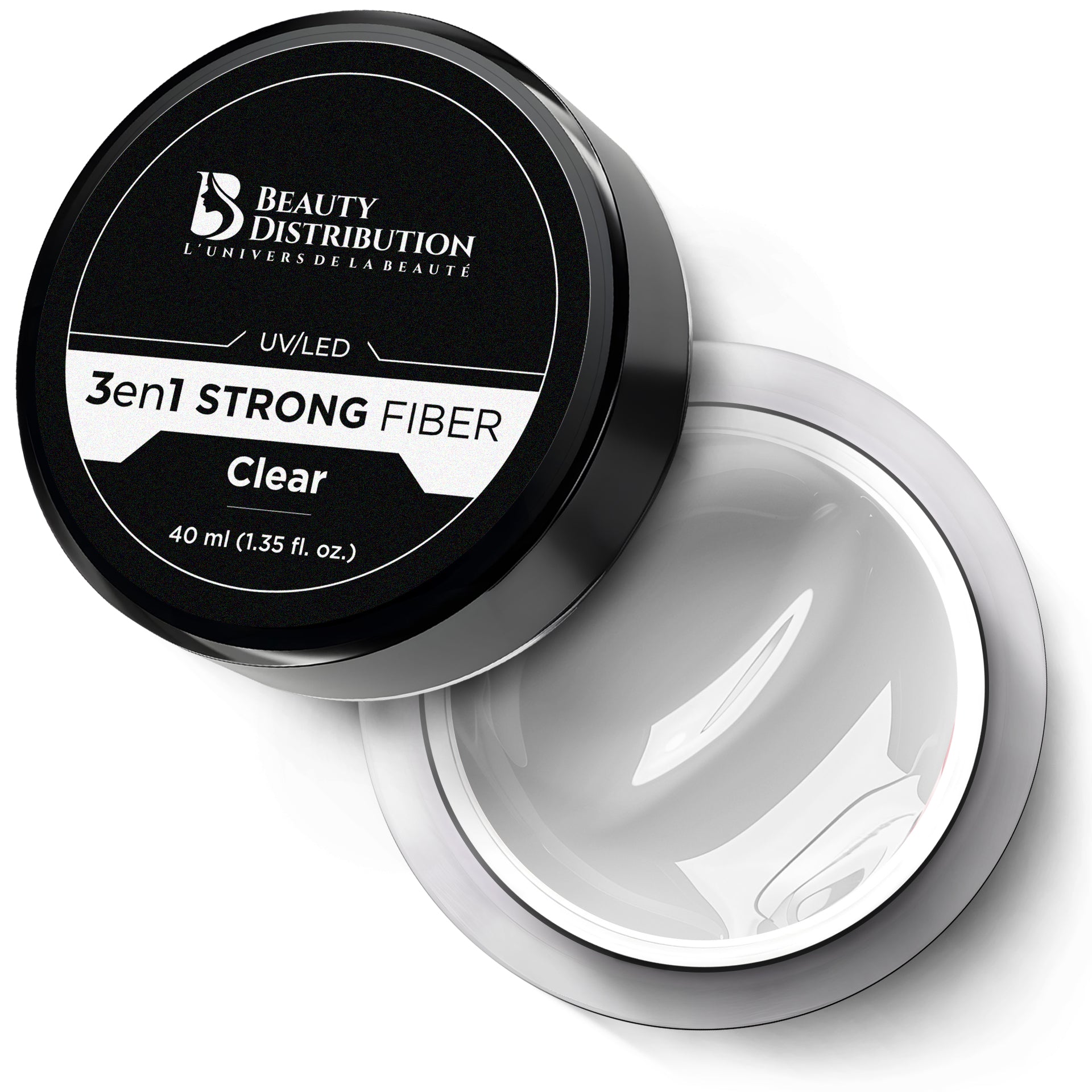 Gel UV/LED 3 en 1 strong fiber clear
