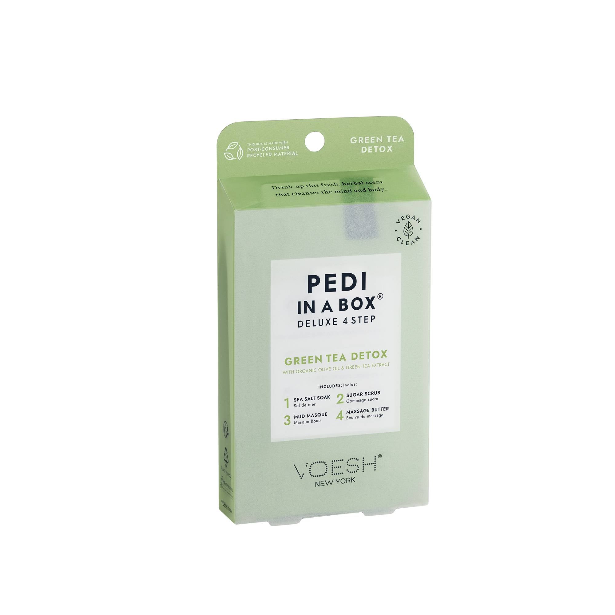 Pedi in a box Voesh - Desintoxicación de té verde de lujo en 4 pasos