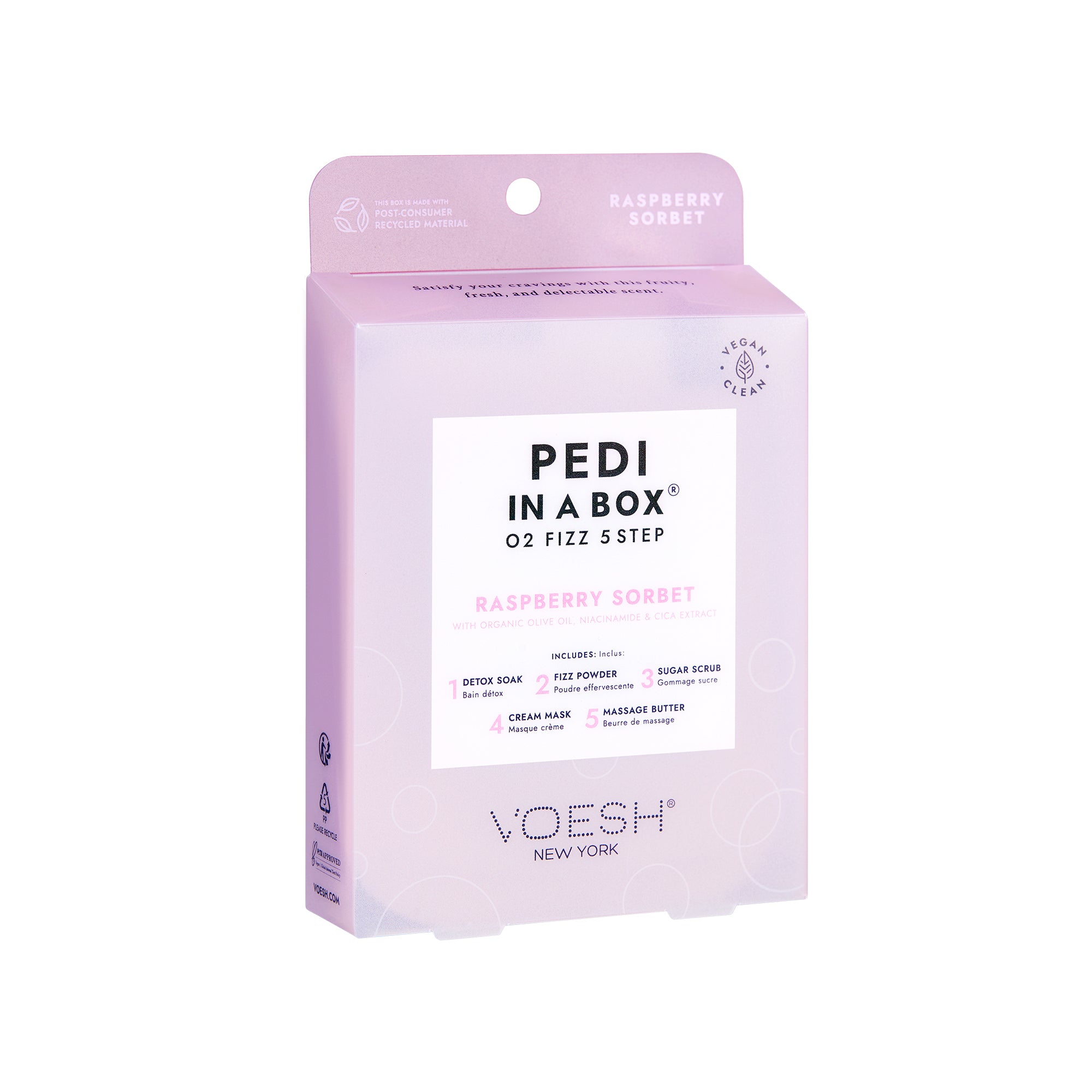 Pedi in a box Voesh - O2 Fizz Raspberry Sorbet
