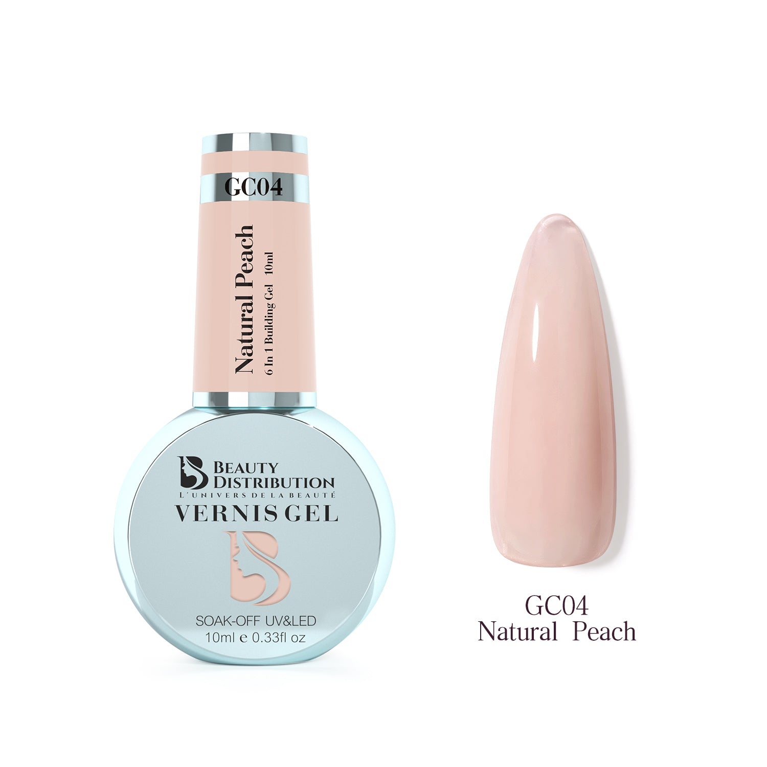 Gel de Construction Natural Peach 6-en-1