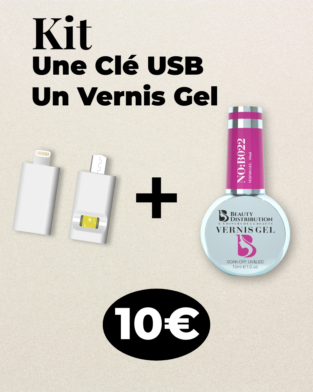 KIT Clé USB + Vernis Gel au choix