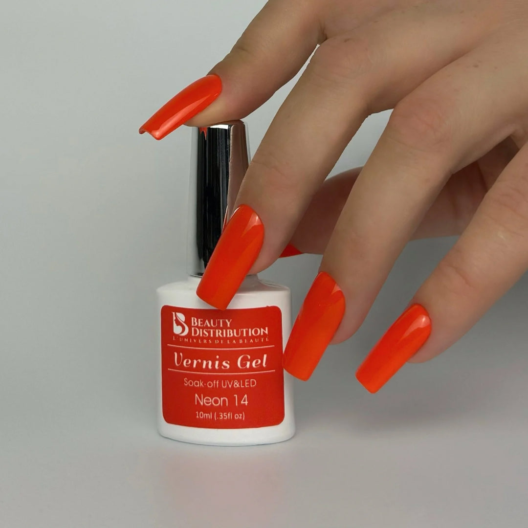 Gel Polish Orange Sunset Neon 14
