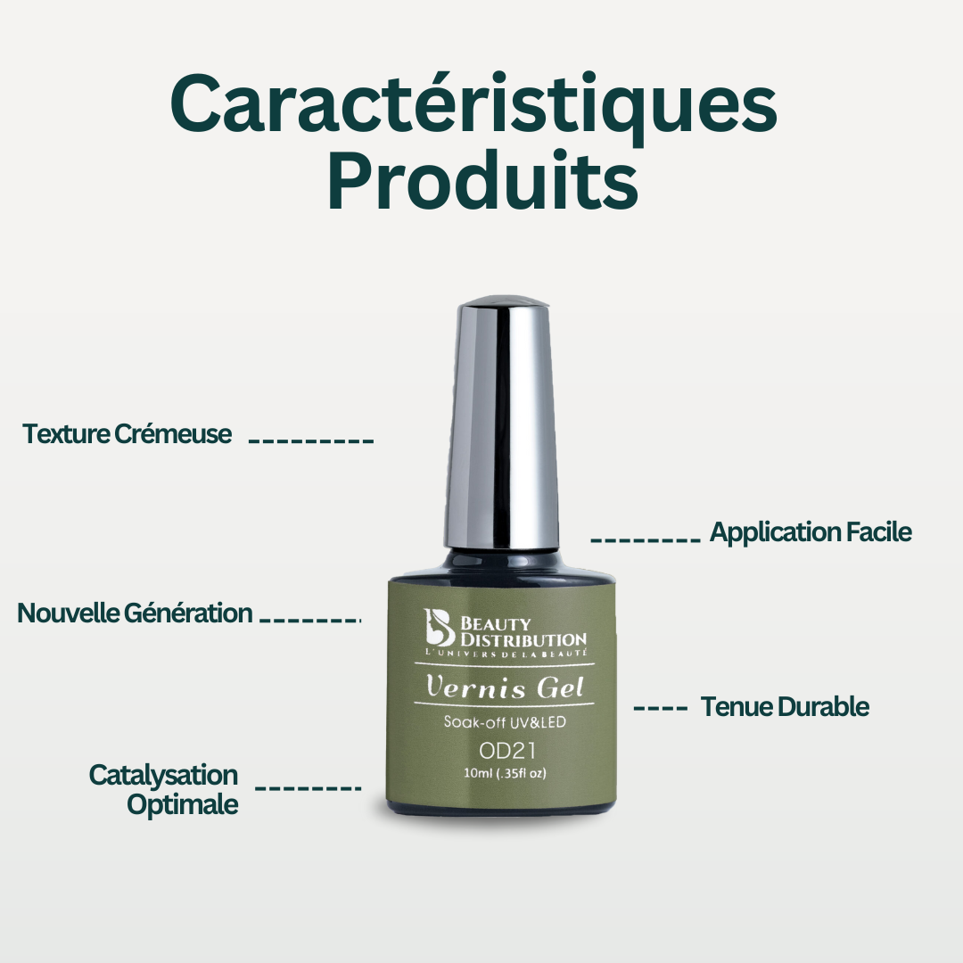 Gel Polish Kaki Brun OD21