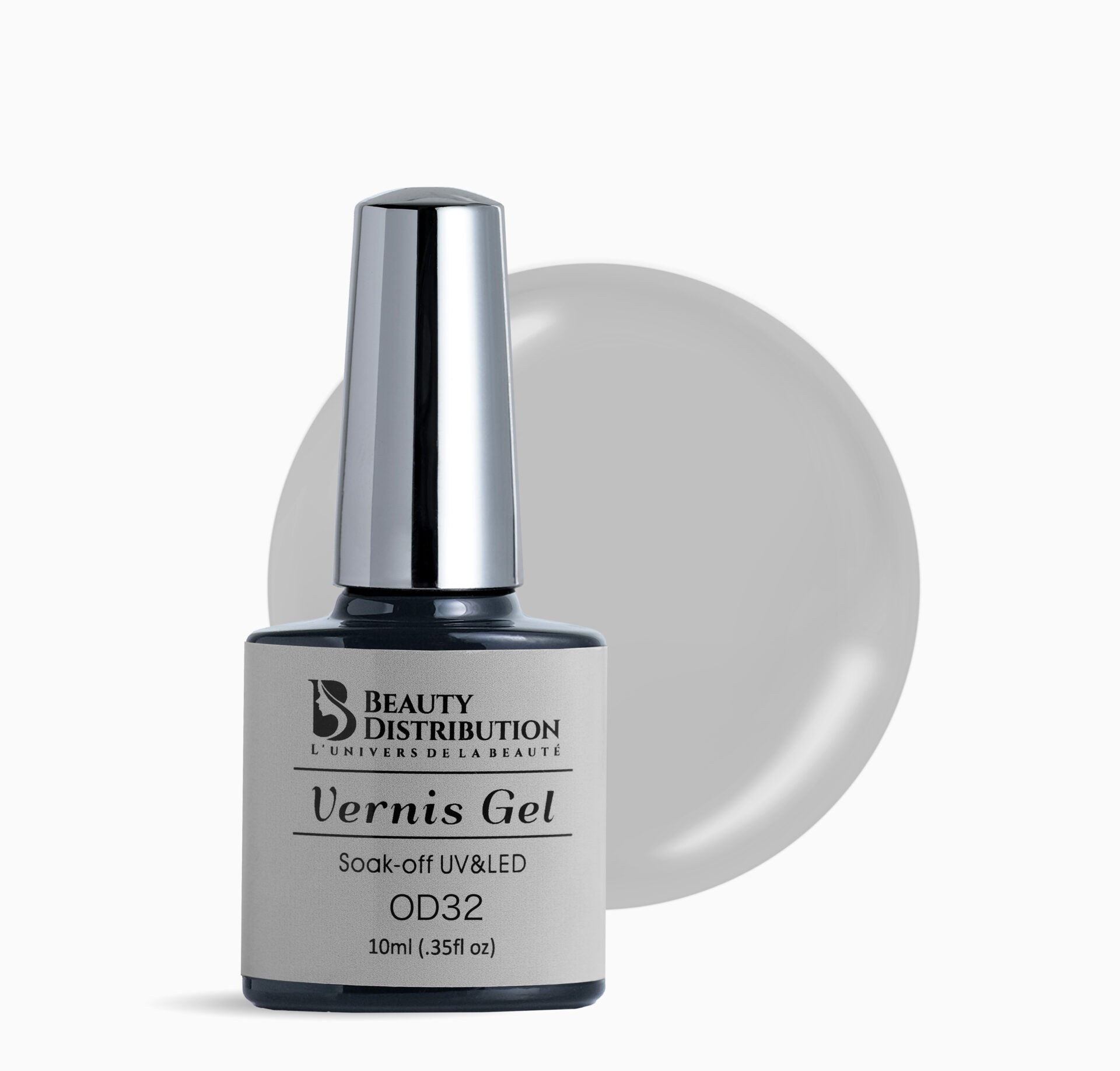 Vernis Semi-Permanent Beauty Distribution OD32 Gris Perle