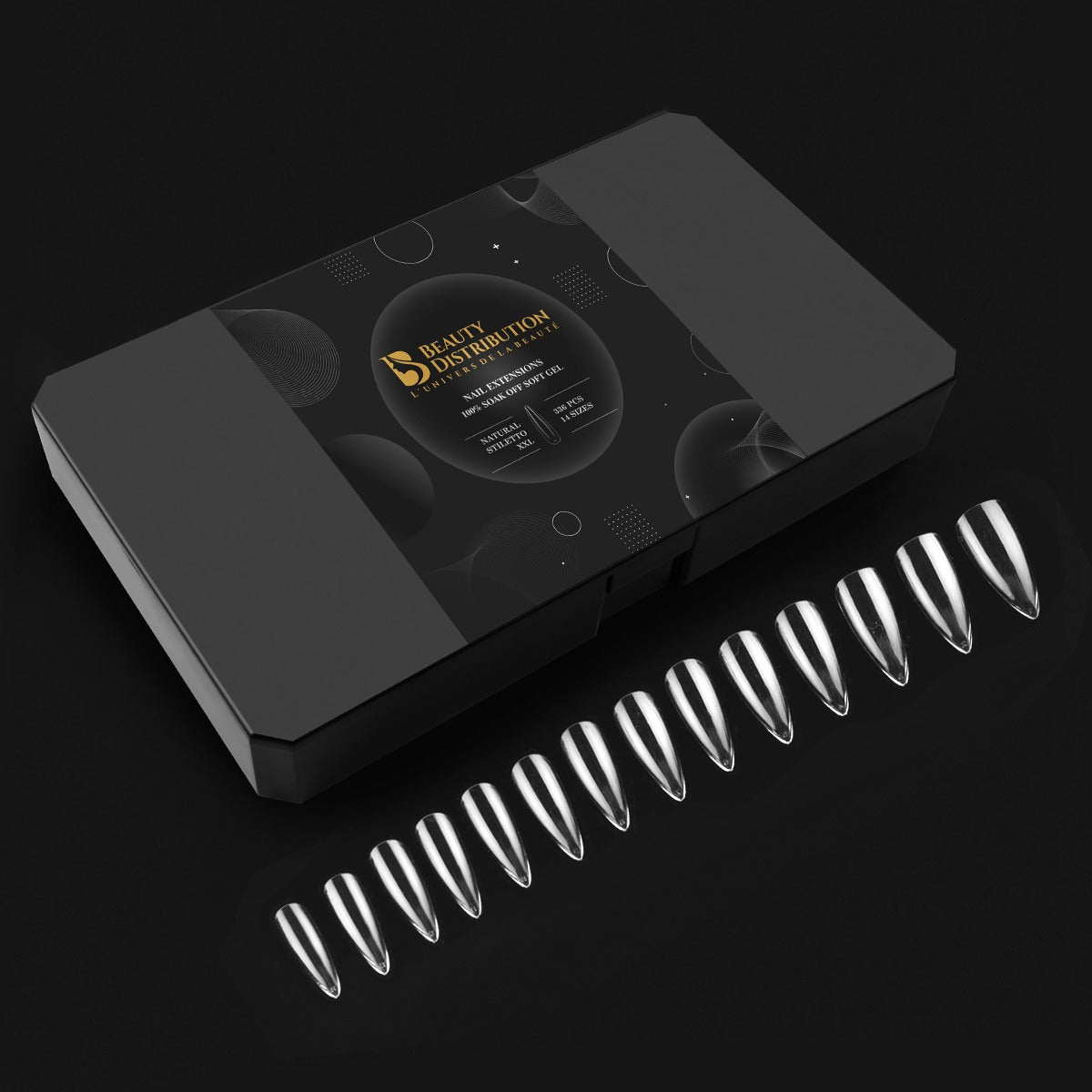 Capsules Stiletto Premium XXL-Pro (600 unités) Gel X