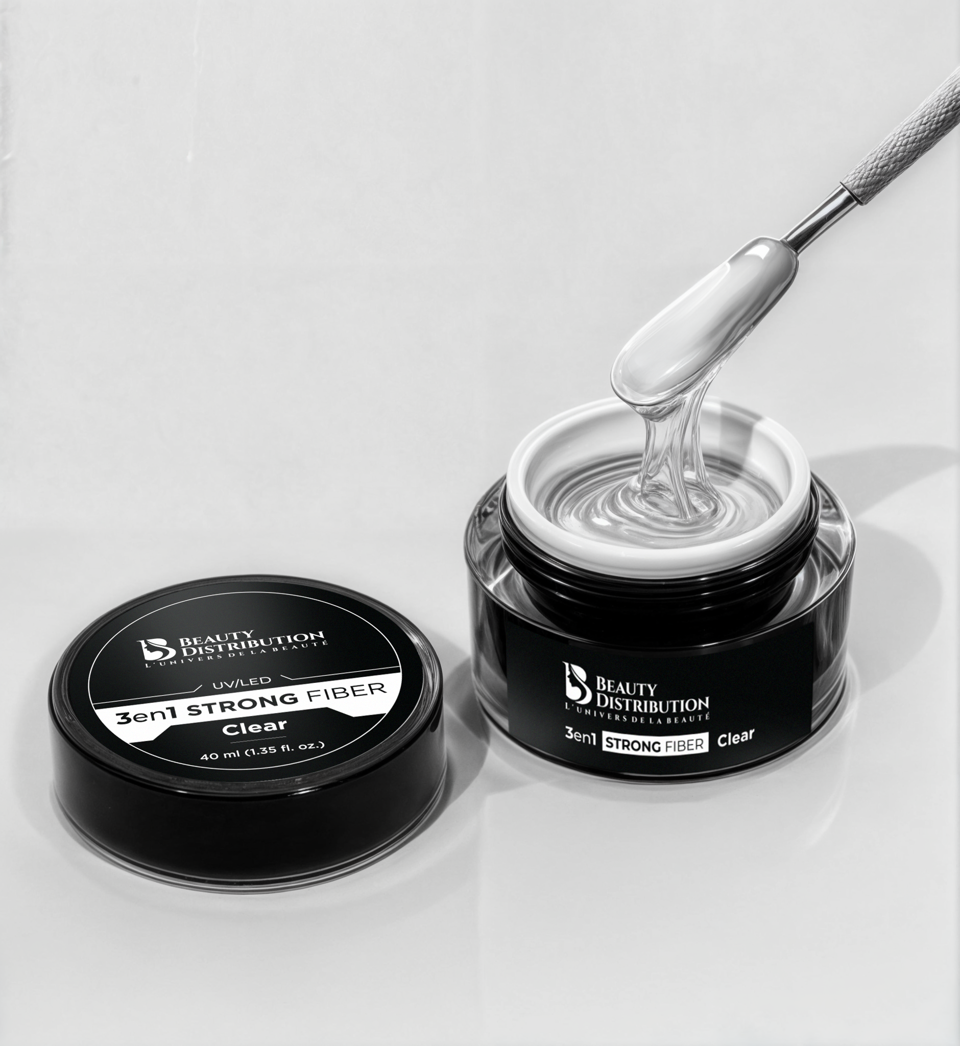 Gel UV/LED 3 en 1 strong fiber clear