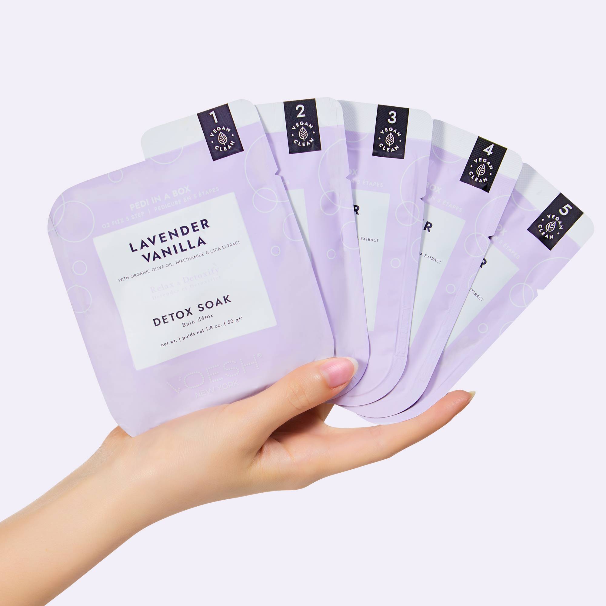 Pedi in a box Voesh - O2 Fizz 5 step Lavender Vanilla