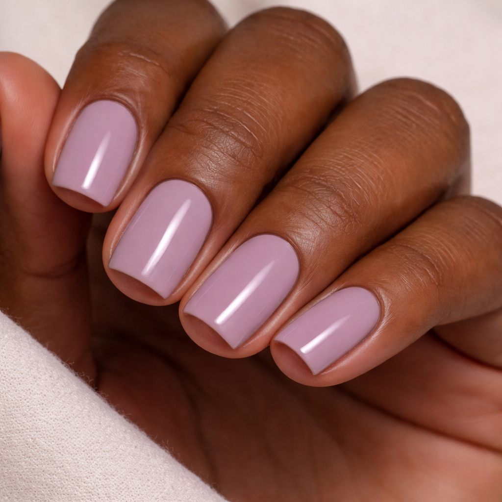 Vernis Semi-Permanent A018 Mauve Poudré Lilas Muted (10ml) – UV/LED