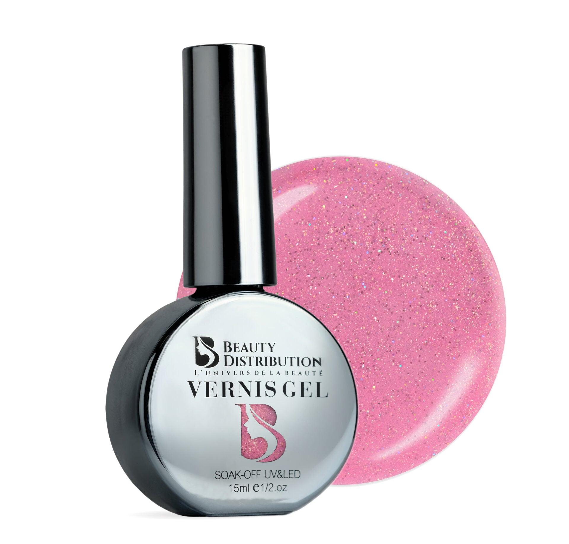 Gel Polish Dusty rose Glitz XP1211