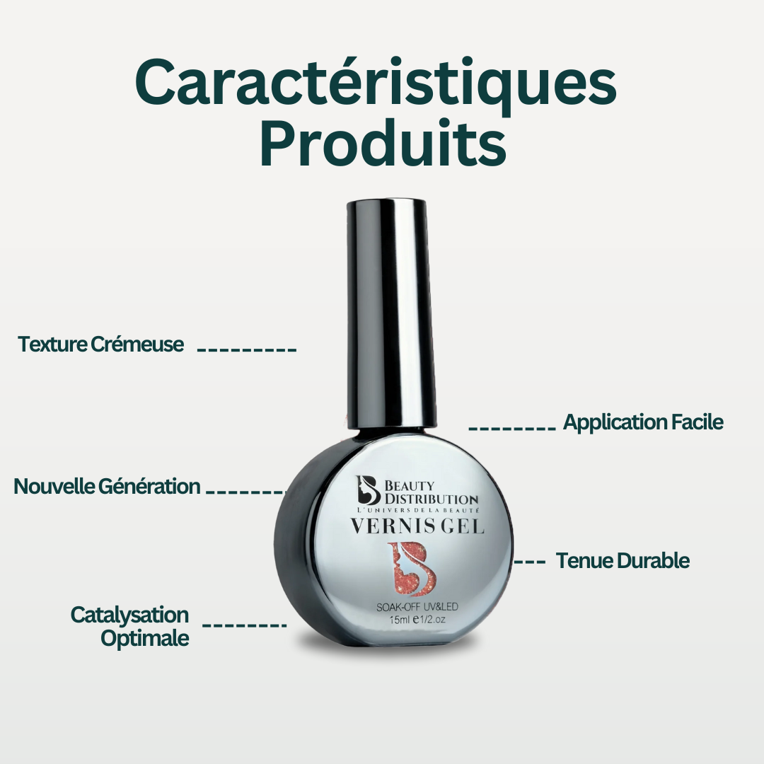 Vernis Semi-Permanent XP1205 – Pêche Corail Scintillant