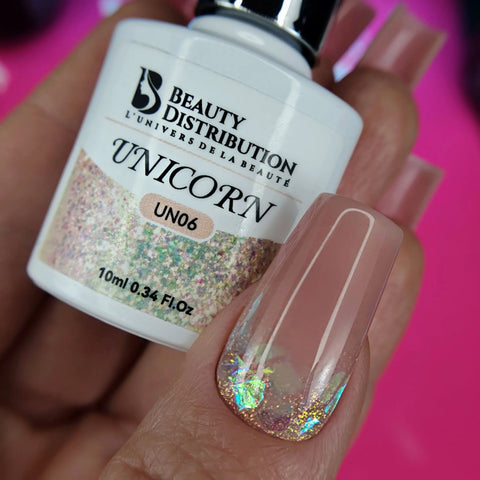 Kit Unicorn Mermaid Beauty Distribution Vernis Semi-Permanent Holographique Pro Beauty Distribution