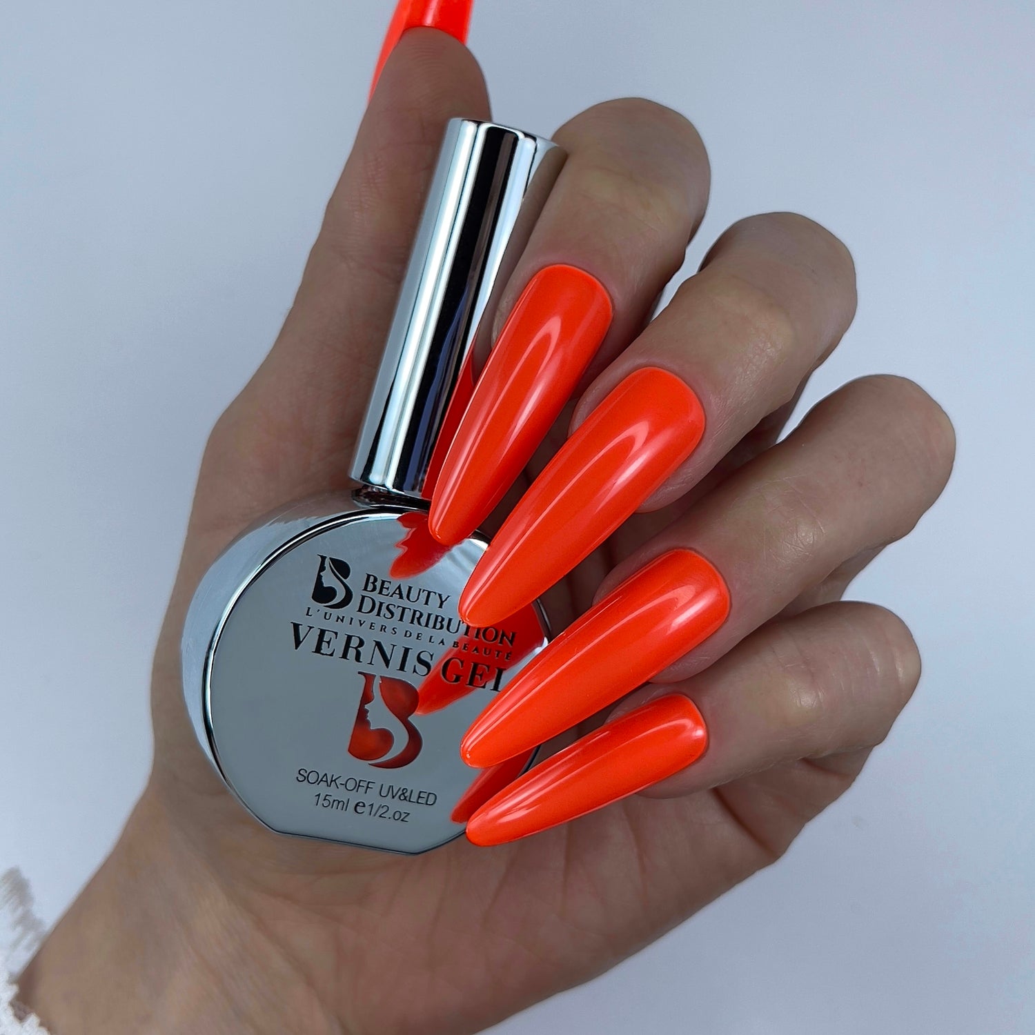 Esmalte en gel Plata Naranja Pop XP0926
