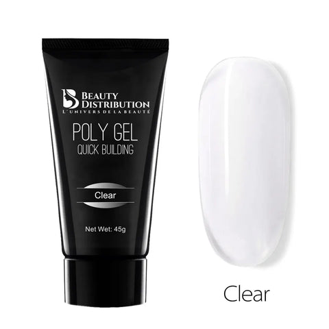 Polygel Clear – L'Indispensable Translucide pour des Extensions Cristal Beauty Distribution