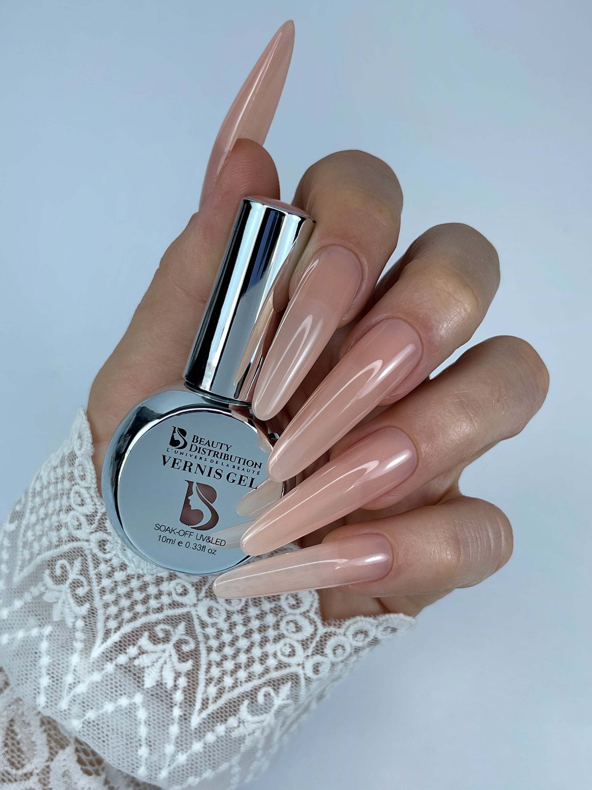 Vernis Semi-Permanent B091 – Sunset Peach (10ml) – UV/LED