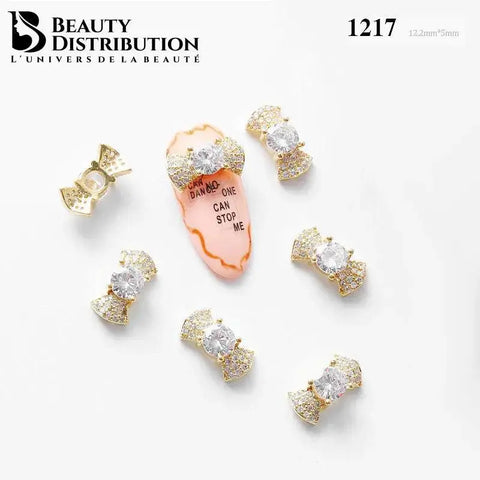 3 Bijoux pour ongles à strass 1217 Beauty Distribution