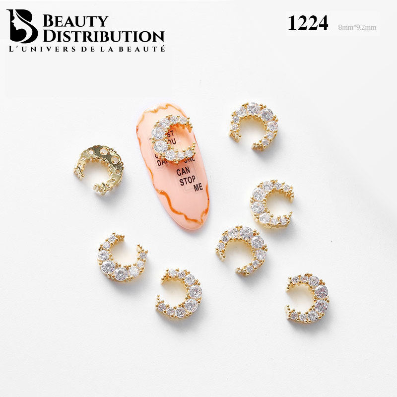 Joyería de uñas con diamantes de imitación 1224