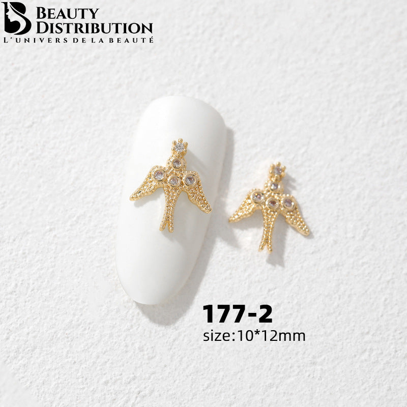 3 Bijoux pour ongles à strass 177-2