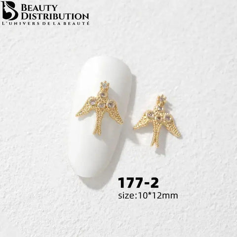 3 Bijoux pour ongles à strass 177-2 Beauty Distribution