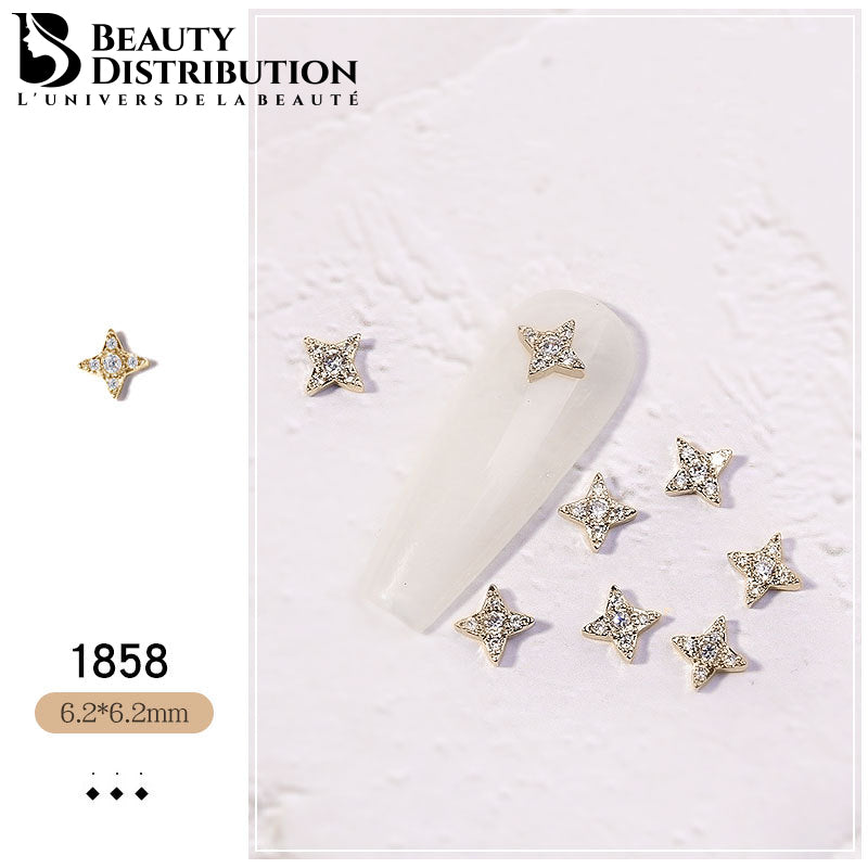 Joyería de uñas con diamantes de imitación 1858