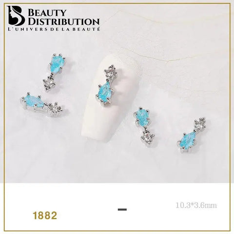 3 Bijoux pour ongles à strass 1882 Beauty Distribution
